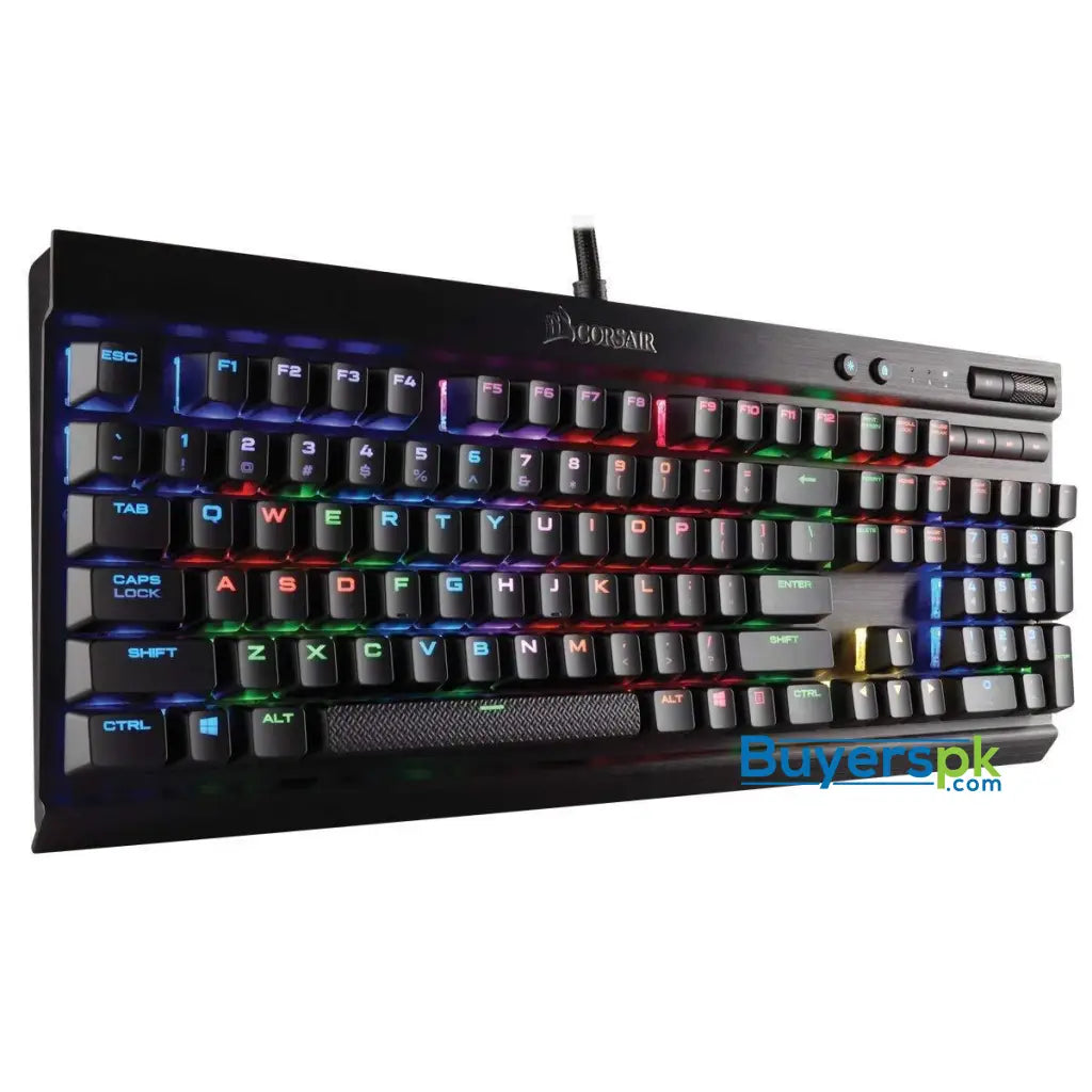 CORSAIR K70 LUX RGB Mechanical Gaming Keyboard - USB Passthrough & Media Controls - Linear & Quiet - Cherry MX Red - RGB LED Backlit - CORSAIR K70 LUX RGB Mechanical Gaming Keyboard - USB Passthrough & Media Controls - Linear & Quiet - Cherry MX Red - RGB LED Backlit -